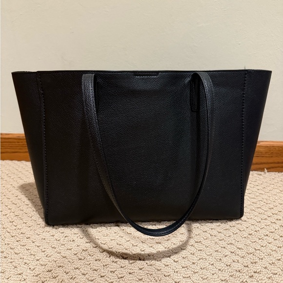 Tory Burch Black Leather Tote Bag - Picture 2 of 8